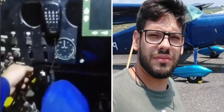 Piloto de avião que caiu em Goiás mandou vídeo dentro de aeronave para amigo antes do acidente